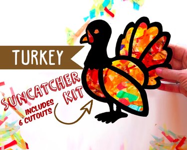 Paper Turkey Suncatcher Kit by HelloSprout