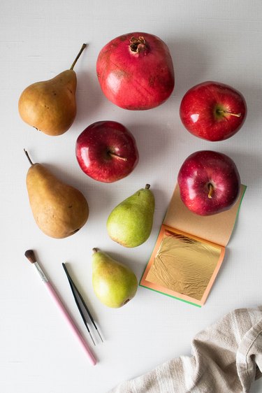 Supplies for golden fruit bowl