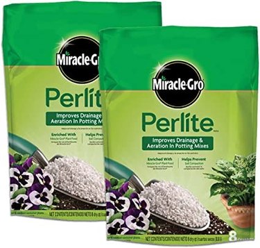 Miracle-Gro perlite has the added bonus of containing Miracle-Gro plant food feeding plants for months and is a good soil additive.