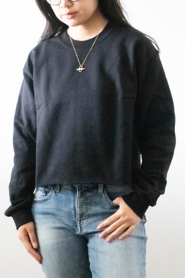 Sweatshirt without bottom on sale band