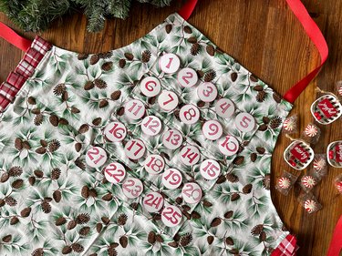 Homemade Christmas Advent Apron Tutorial