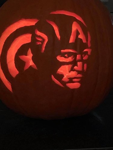 Captain America Pumpkin