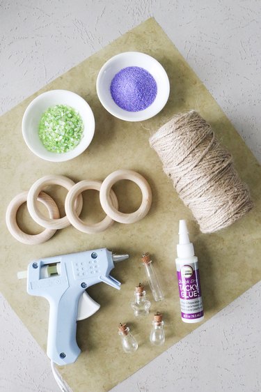 Supplies for potion bottle napkin rings