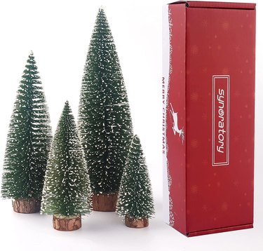 Bottle Brush Christmas Tree Set