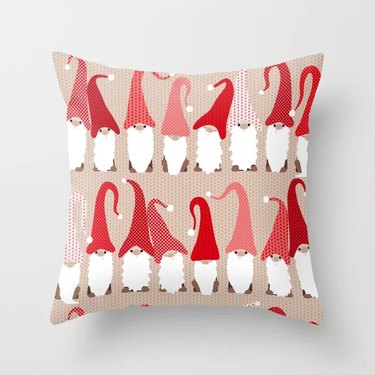 Gnome Friends Throw Pillow
