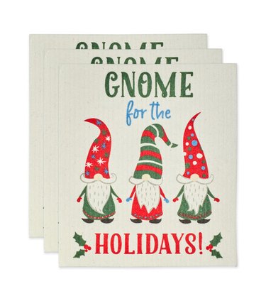 Design Imports Gnome Holidays Swedish Dishcloths