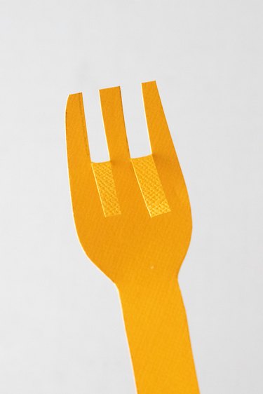 Cut tines on paper fork