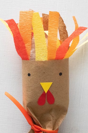 Add details to turkey Thankgiving cracker