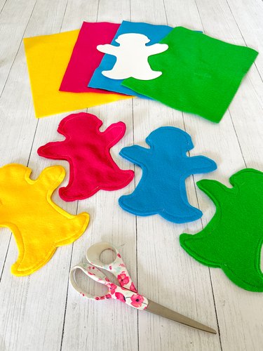 create felt Candy Land playing pieces
