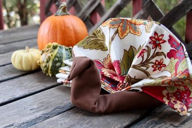 Turkey shaped folded napkins