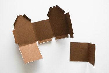 Brown card stock for mini gingerbread house