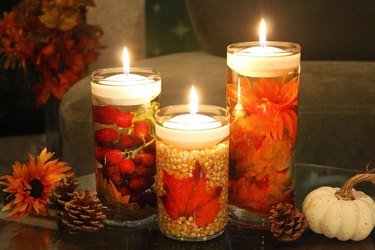 DIY Fall floating candles