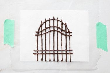 Make a chocolate archway gate
