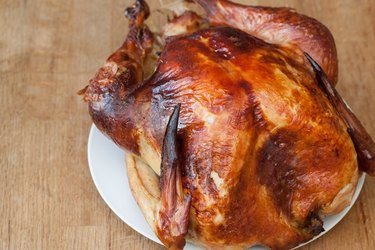 Crispy roasted turkey