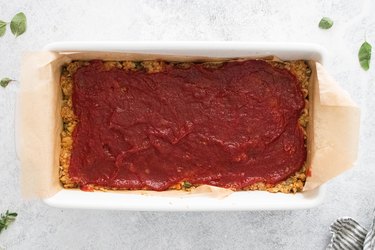 Vegan chickpea and lentil meatloaf