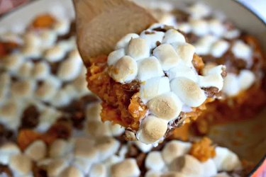 Candied Sweet Potatoes with Marshmallows and Pecans Recipe