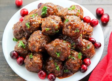 Baked Cranberry Meatballs