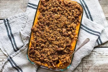 Sweet Potato Casserole With Crunchy Pecan Topping