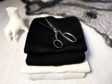 Materials needed to make a Wednesday Addams Sweater