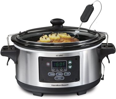 Hamilton Beach Portable 6-Quart Set & Forget Digital Programmable Slow Cooker