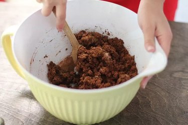 Applesauce dough in bowl