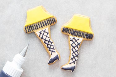 "A Christmas Story" leg lamp cookies