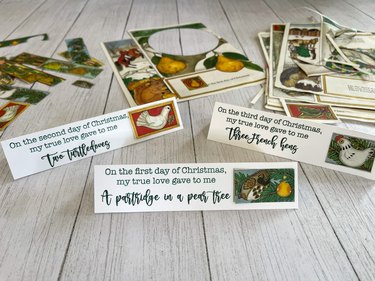 "The Twelve Days of Christmas" place cards