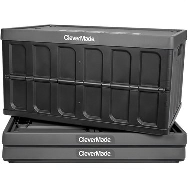 CleverMade 11 Gallon Collapsible Storage Bins With Lids