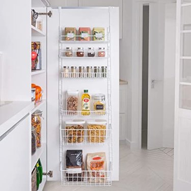 Smart Design Over The Door Adjustable Pantry Organizer