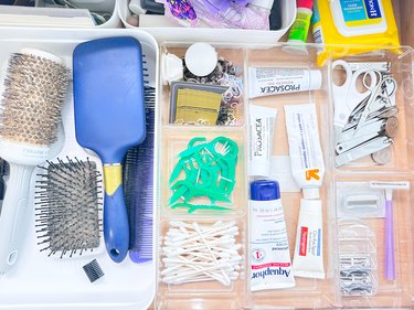 drawer organizers for bathroom storage