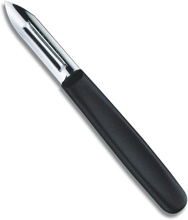 Victorinox fixed-blade peeler on a white ground
