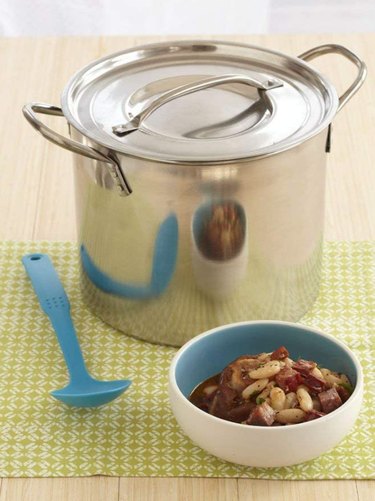 Mainstays Stainless Steel Stock Pot with Glass Lid - 20 qt