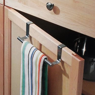Cabinet towel rack