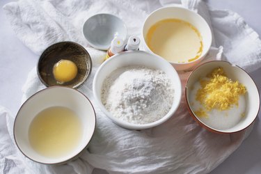 Ingredients in separate bowls.