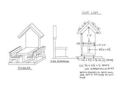 diagram of chess table squirrel feeder