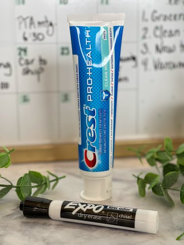 toothpaste to clean dry-erase board