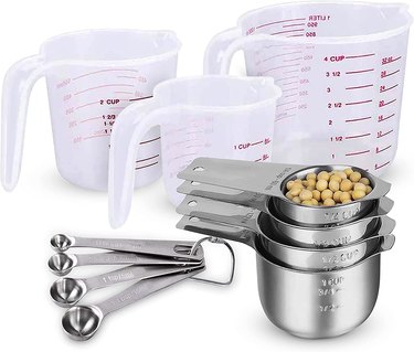 Vremi 3 Piece Plastic Measuring Cups Set - BPA Free Liquid Nesting