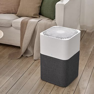 Blueair Blue Pure 211+ Auto Air Purifier on Ground in Living Room
