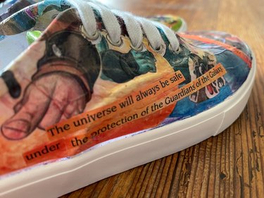 finished Guardians of the Galaxy sneakers