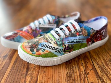 finished Guardian of the Galaxy sneakers