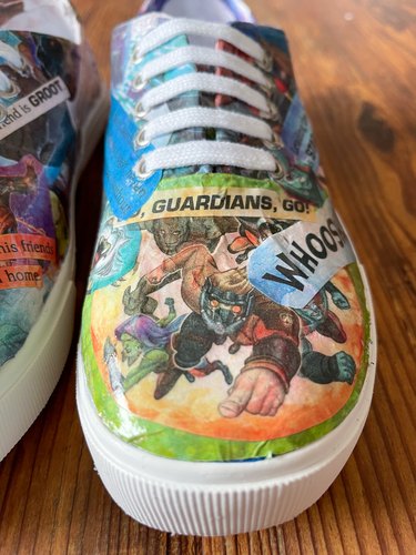 finished Guardians of the Galaxy sneakers