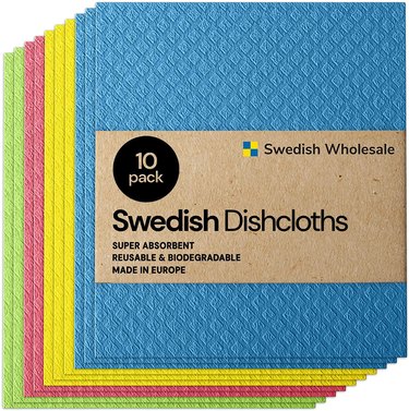 Swedish Wholesale Swedish Dishcloths, 10-Pack