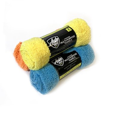 Auto Drive Microfiber Multi-Purpose Surface Cleaning Towels, 4-Pack
