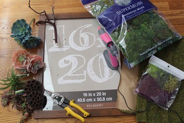 materials for moss wall art