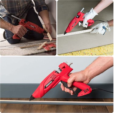 Arrow High Temperature Hot Glue Gun Being Used in Three Different Home Repair Scences