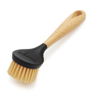 Lodge Durable and Comfortable Nylon Scrubbing Brush for Cast Iron Cookware