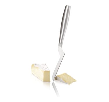 Boska Soft Cheese Knife Copenhagen No.1 Cutting Into Wedge of Brie