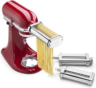 A KitchenAid 3-Piece Pasta Roller and Cutter Set