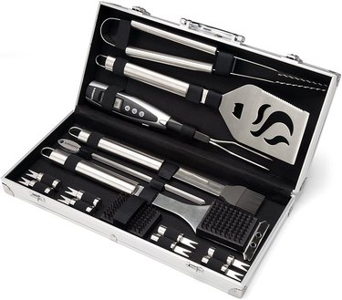 A Cuisinart 20-Piece Deluxe Grill Set