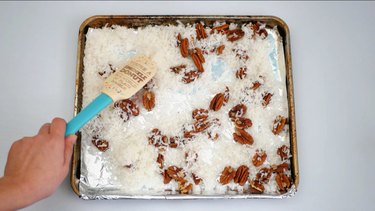 shredded coconut and pecans